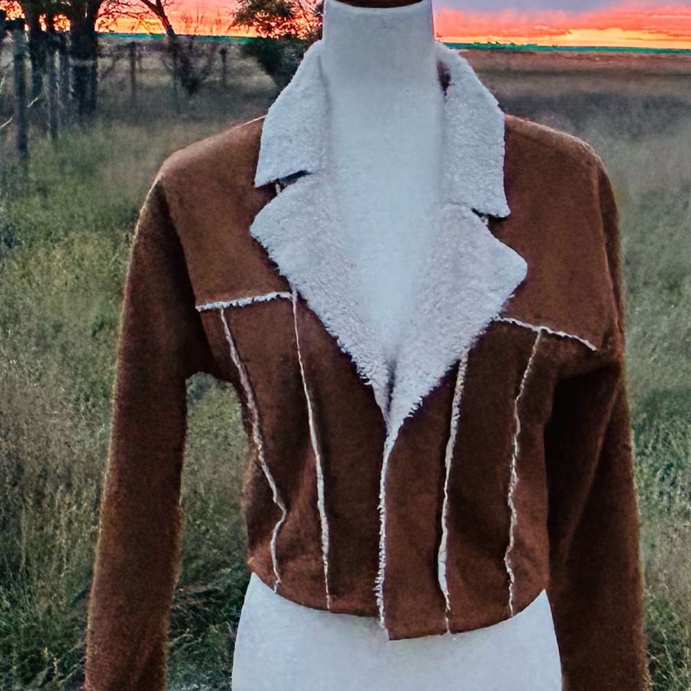 Madden NYC Faux Suede jacket Size Small